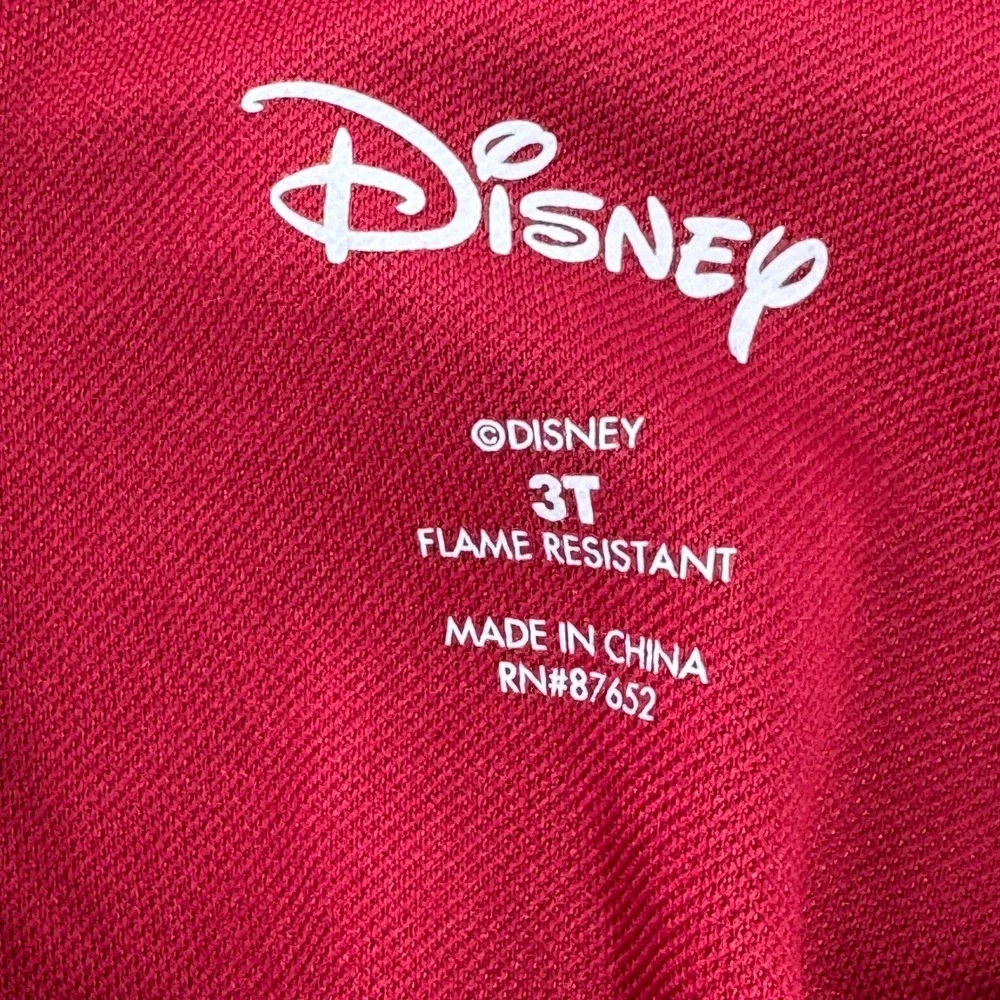 Disney Princess Girls Red Snowflake Holiday Nightgown Dress 3T Ariel Belle Tiana - Picture 4 of 7